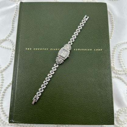Elegant Crystal Silver Vivani Watch