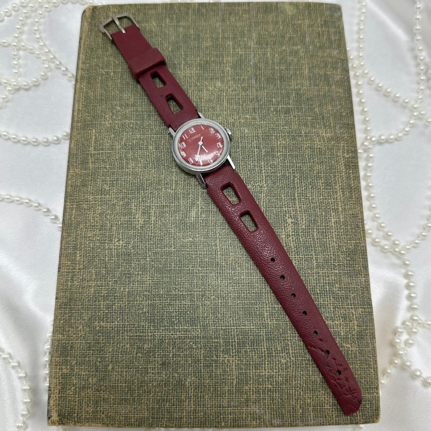 1970's Red Timex Wind-Up Watch