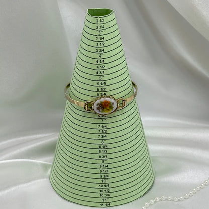 Vintage Porcelain Avon Floral Bangle