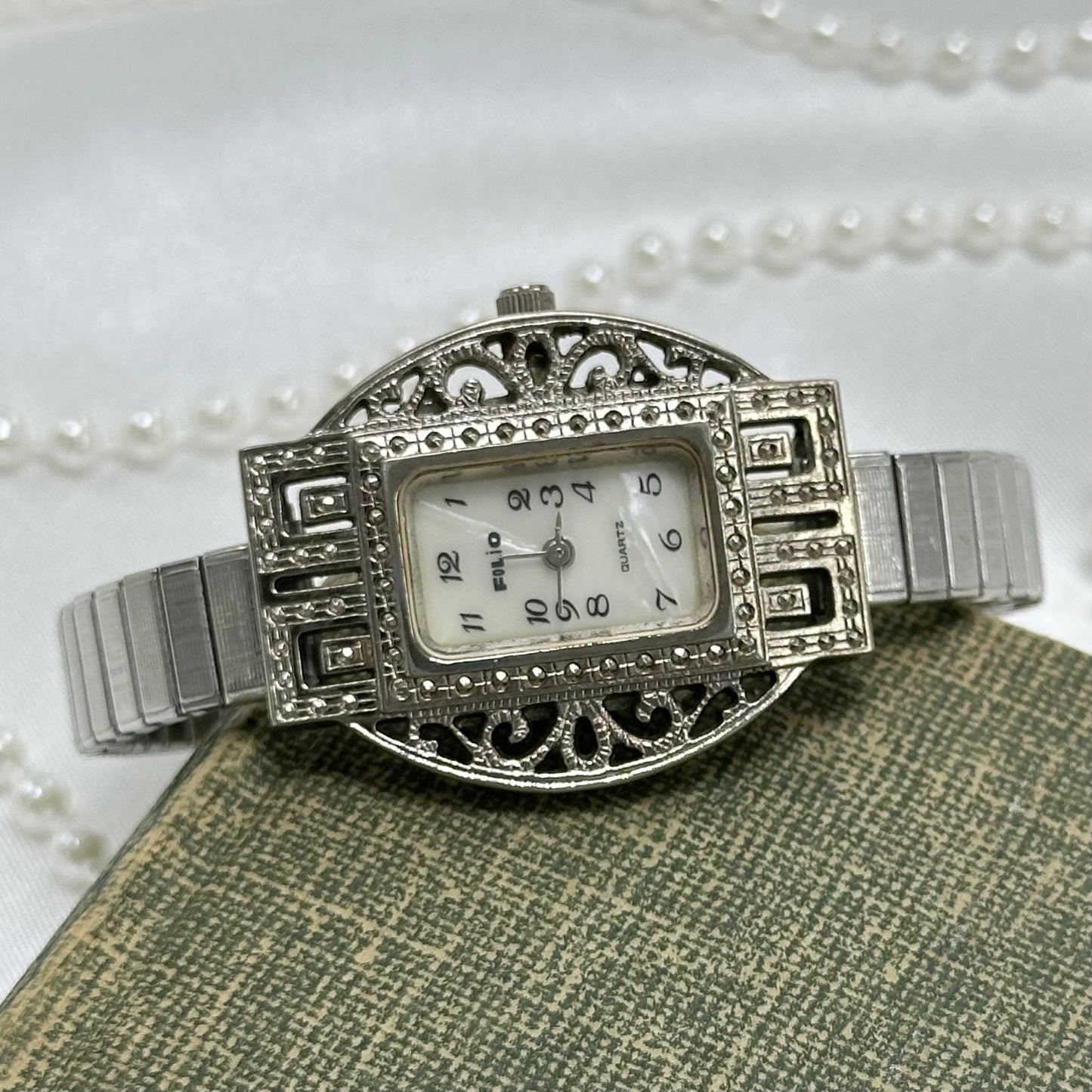 Filigree Mother of Pearl Watch