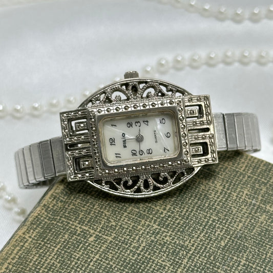 Filigree Mother of Pearl Watch