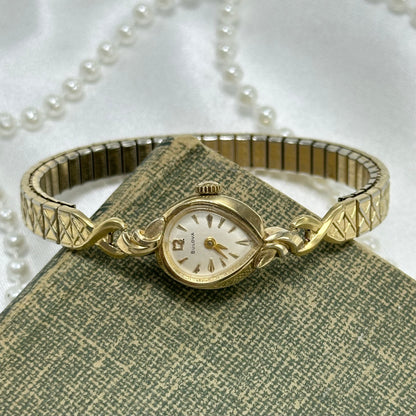 1962 10k RGP Teardrop Bulova Wind-Up Cocktail Watch