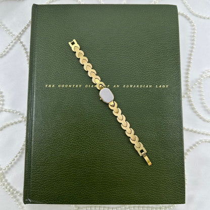 Dainty Gold Citizen Watch with Mother of Pearl Dial
