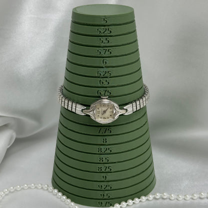 Dainty Silver 1975 Caravelle Wind-Up Cocktail Watch