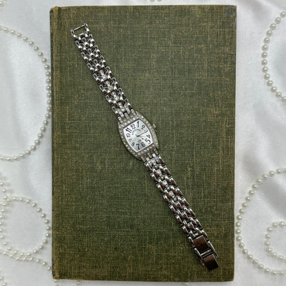 Silver Diamanté Adrienne Watch