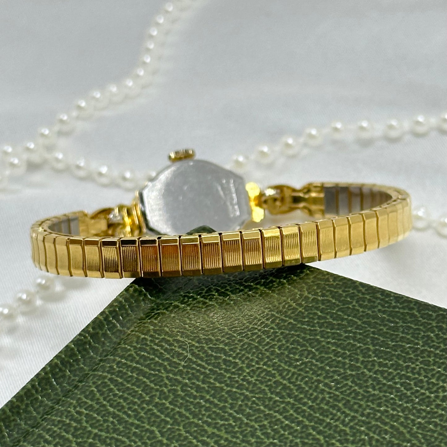 Dainty Gold Art Deco Wind-Up Cocktail Watch