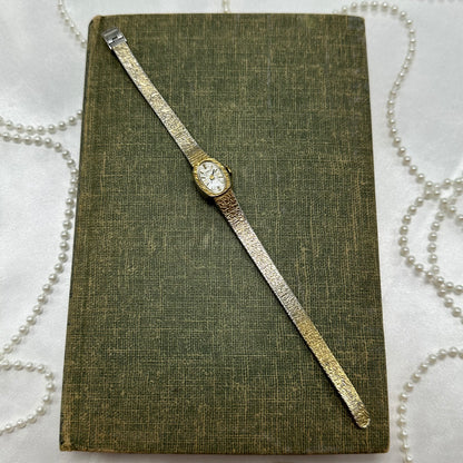 Elegant Gold Vintage Wind-Up Timex Watch
