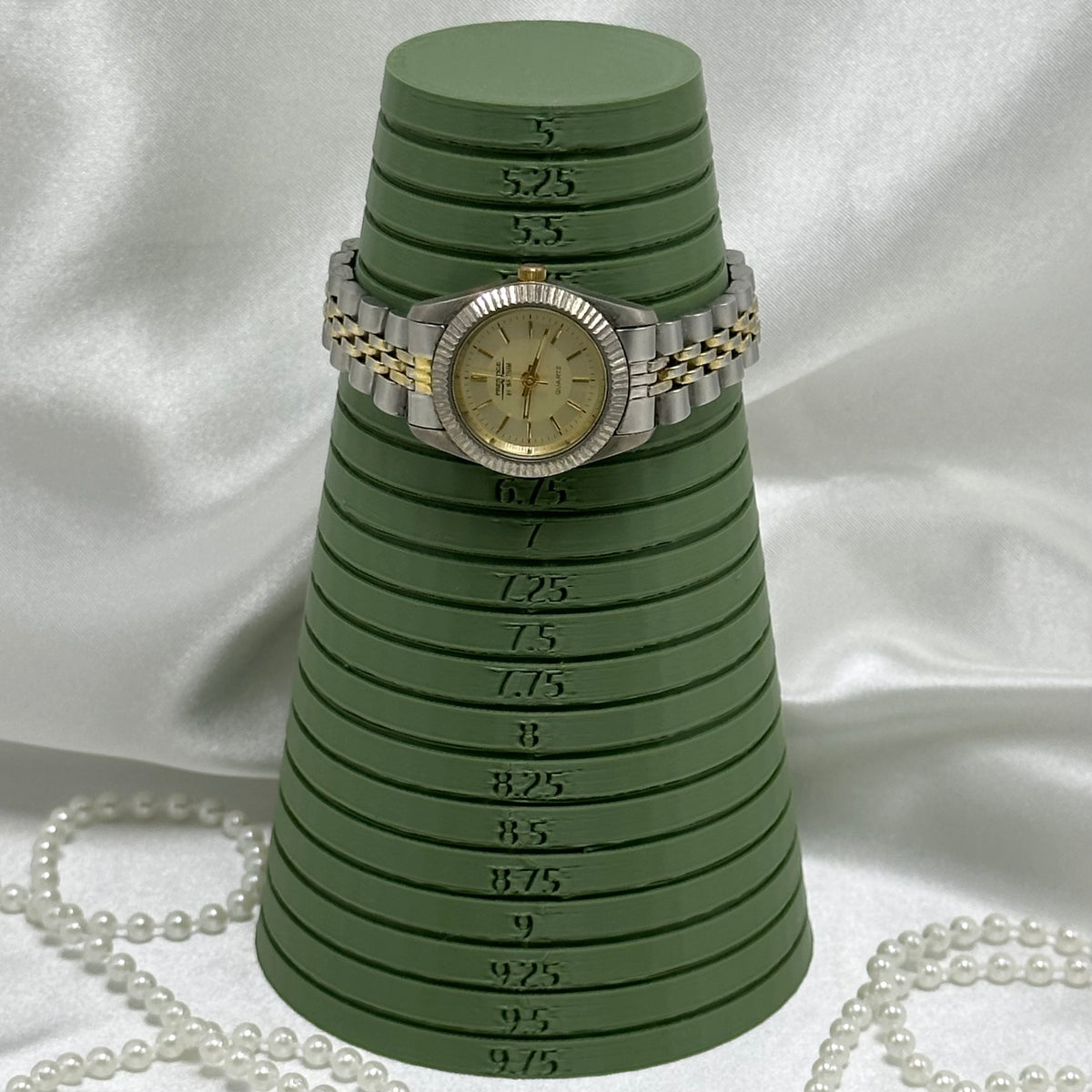 1990's Waltham Prestige Two-Tone Tank Watch with Champagne Dial