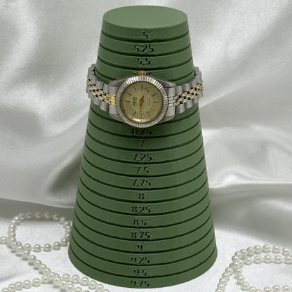 1990's Waltham Prestige Two-Tone Tank Watch with Champagne Dial