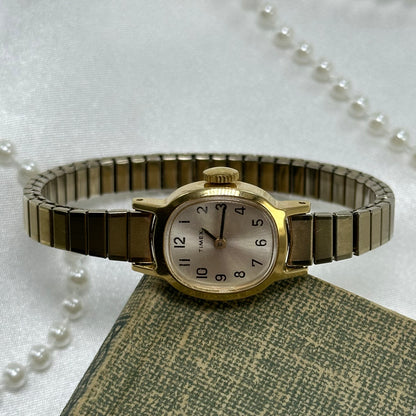 Vintage Oval Dial Gold Wind-Up Timex Watch