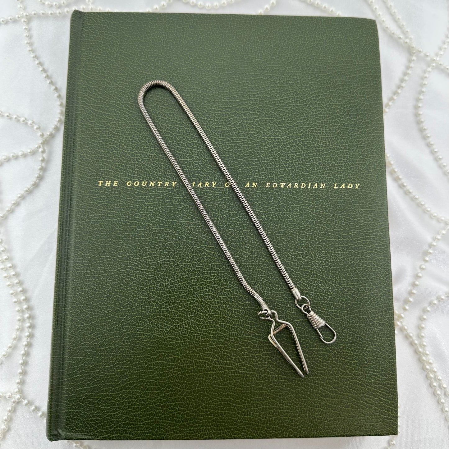 Vintage Silver Watch Chain with Pocket Watch or Fob Clip