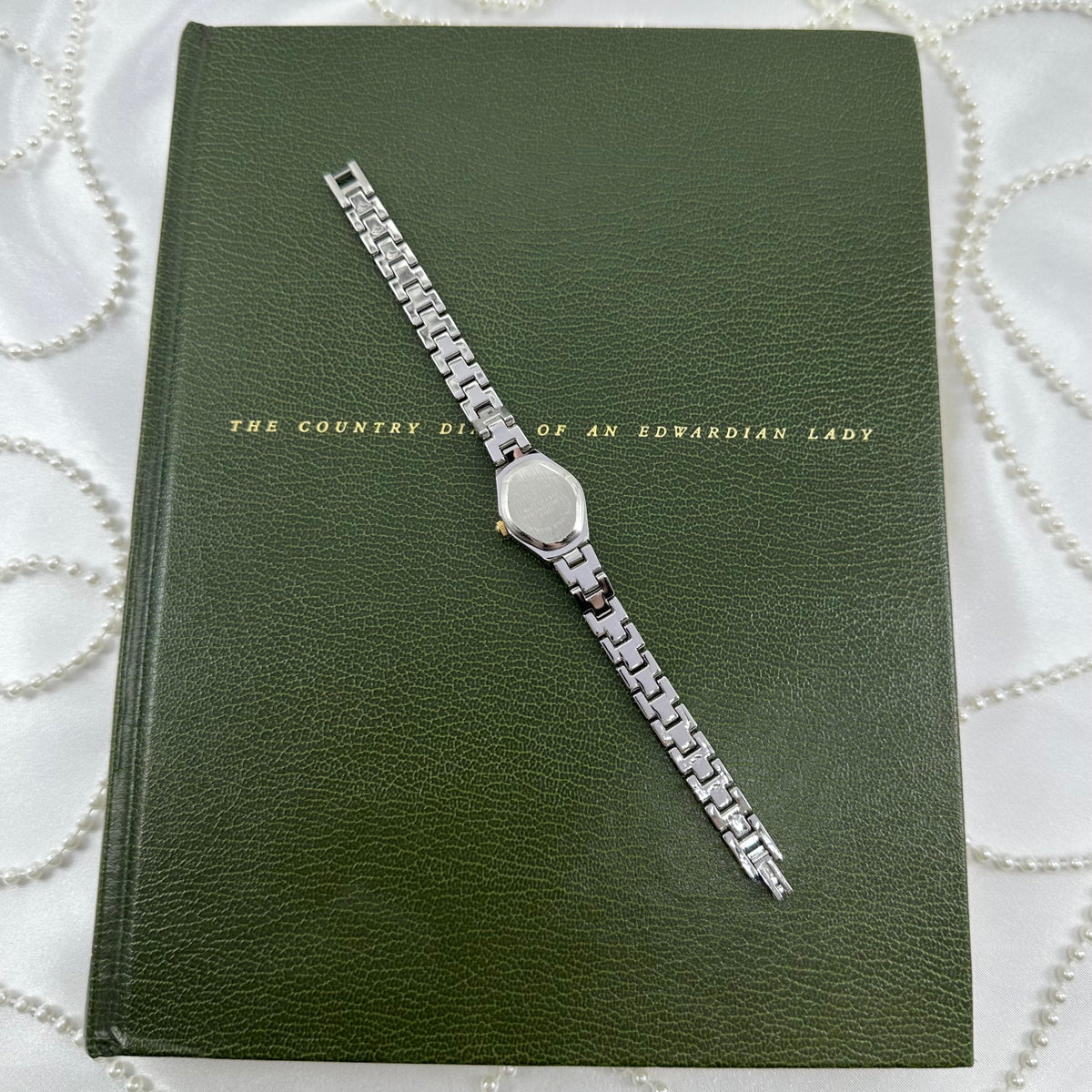 Two-Tone Dainty Diamanté Round Dial Watch