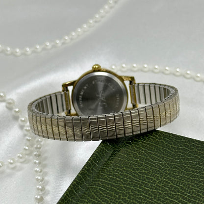 Classic Gold Watch with Black Round Dial