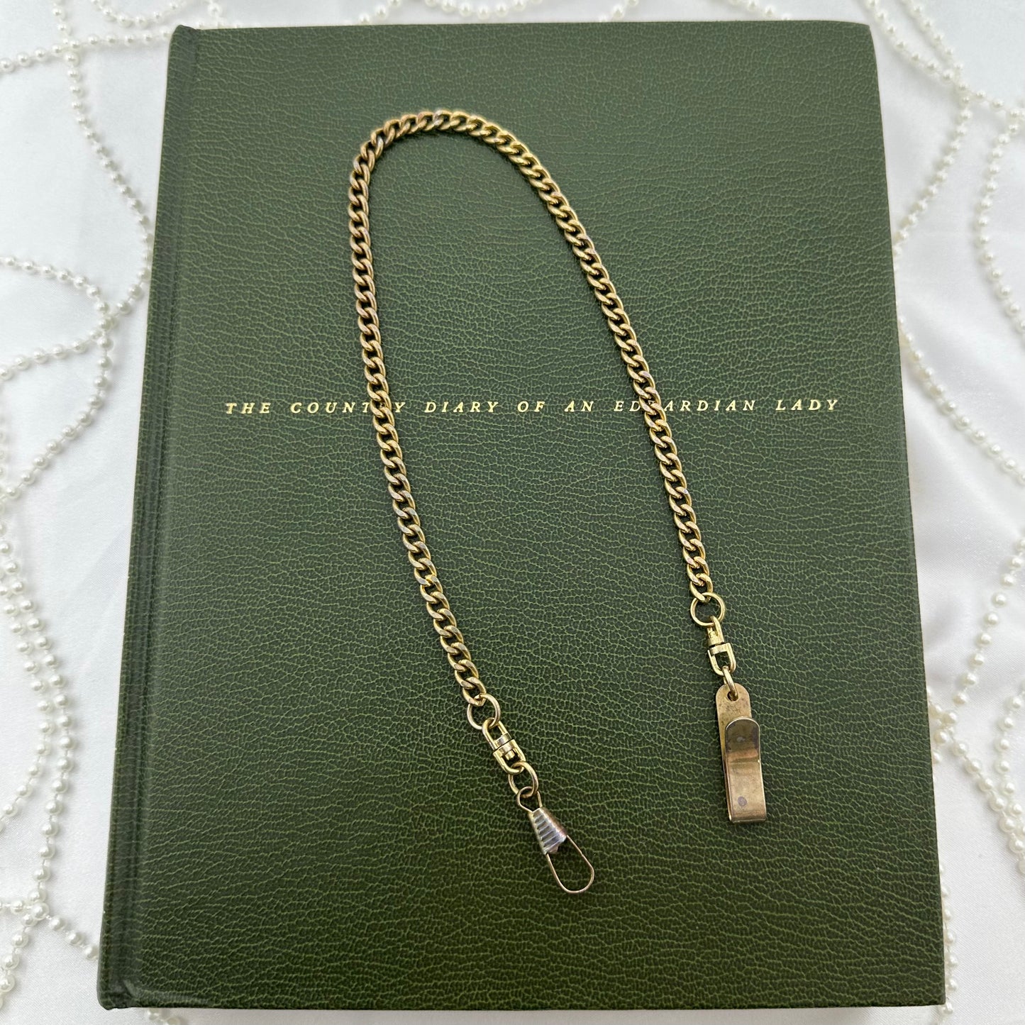 Vintage Gold Watch Chain with Money Clip