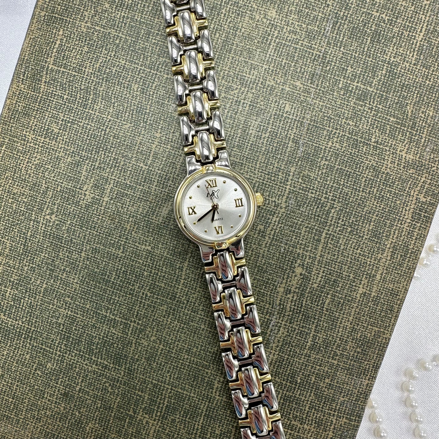 Two-Tone LA-X Watch with Roman Numeral Markers