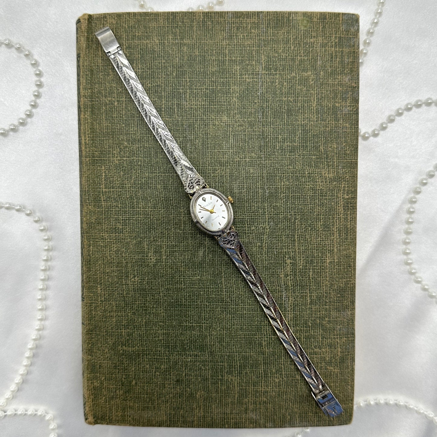 Filigree Two-Tone Heart Watch