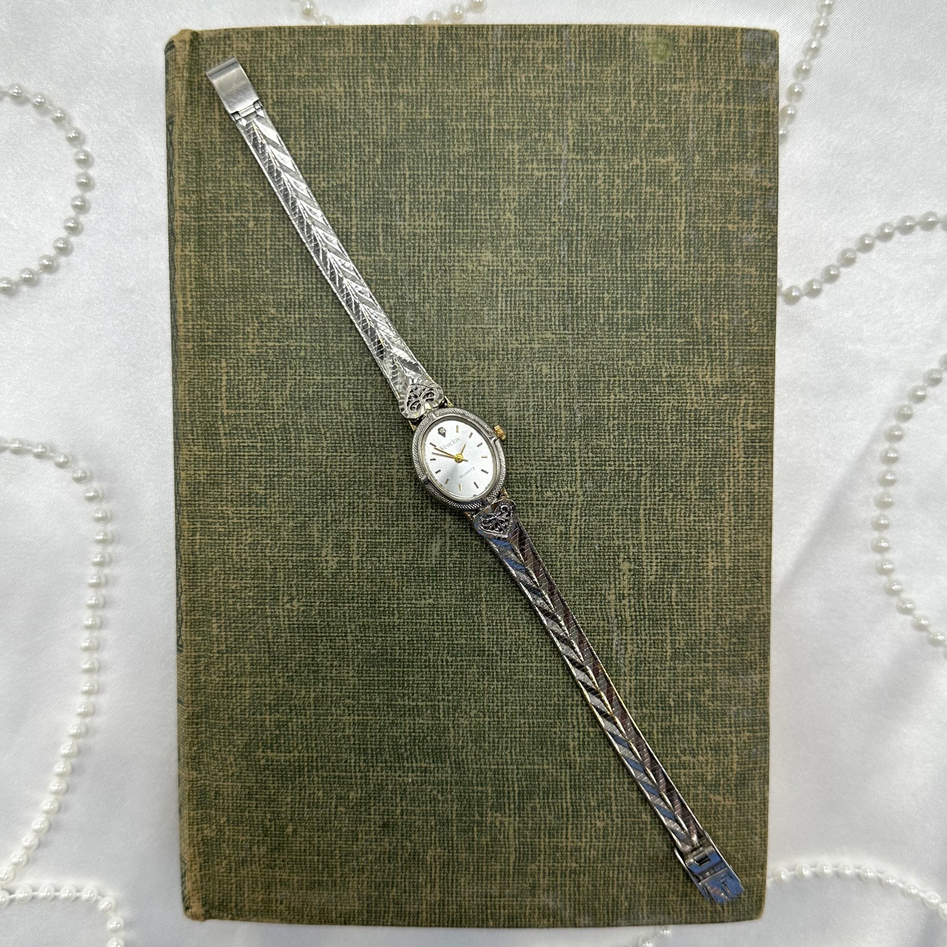Filigree Two-Tone Heart Watch