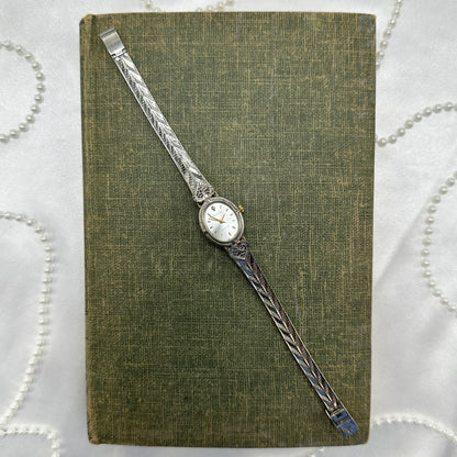 Filigree Two-Tone Heart Watch