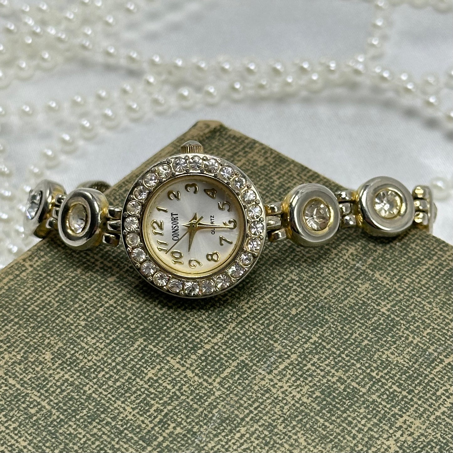 Gold Crystal Bracelet Watch