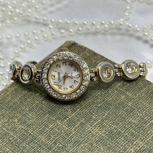 Gold Crystal Bracelet Watch