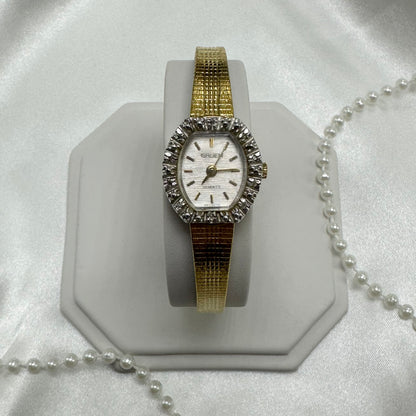 Gold Diamanté Gruen Watch