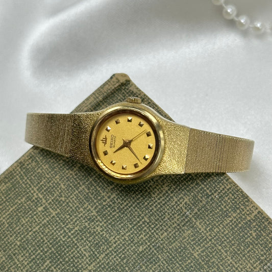 Gold Round Dial Seiko