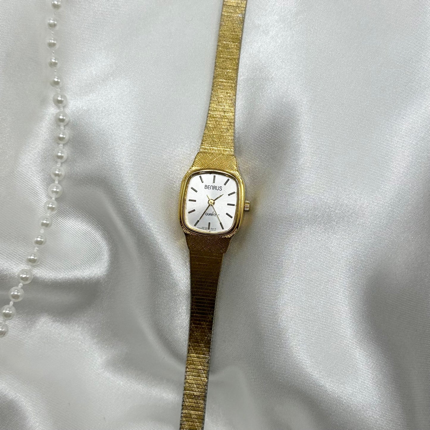 Gold Square Dial Benrus Watch