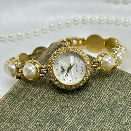 Pearl Watch with Mother of Pearl Dial