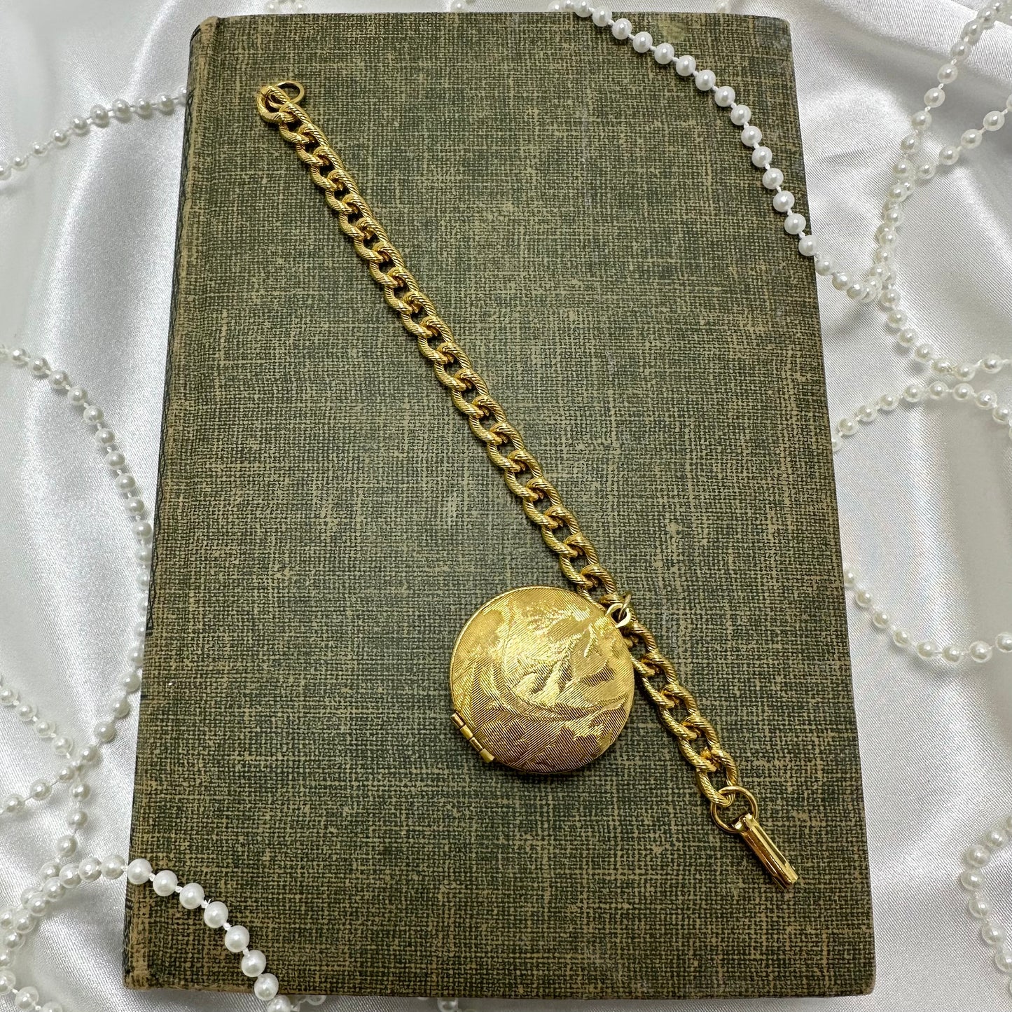 Rare Vintage Perfume Locket Bracelet with Perfume