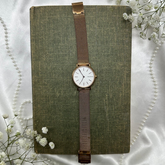 Rose Gold Skagen Watch