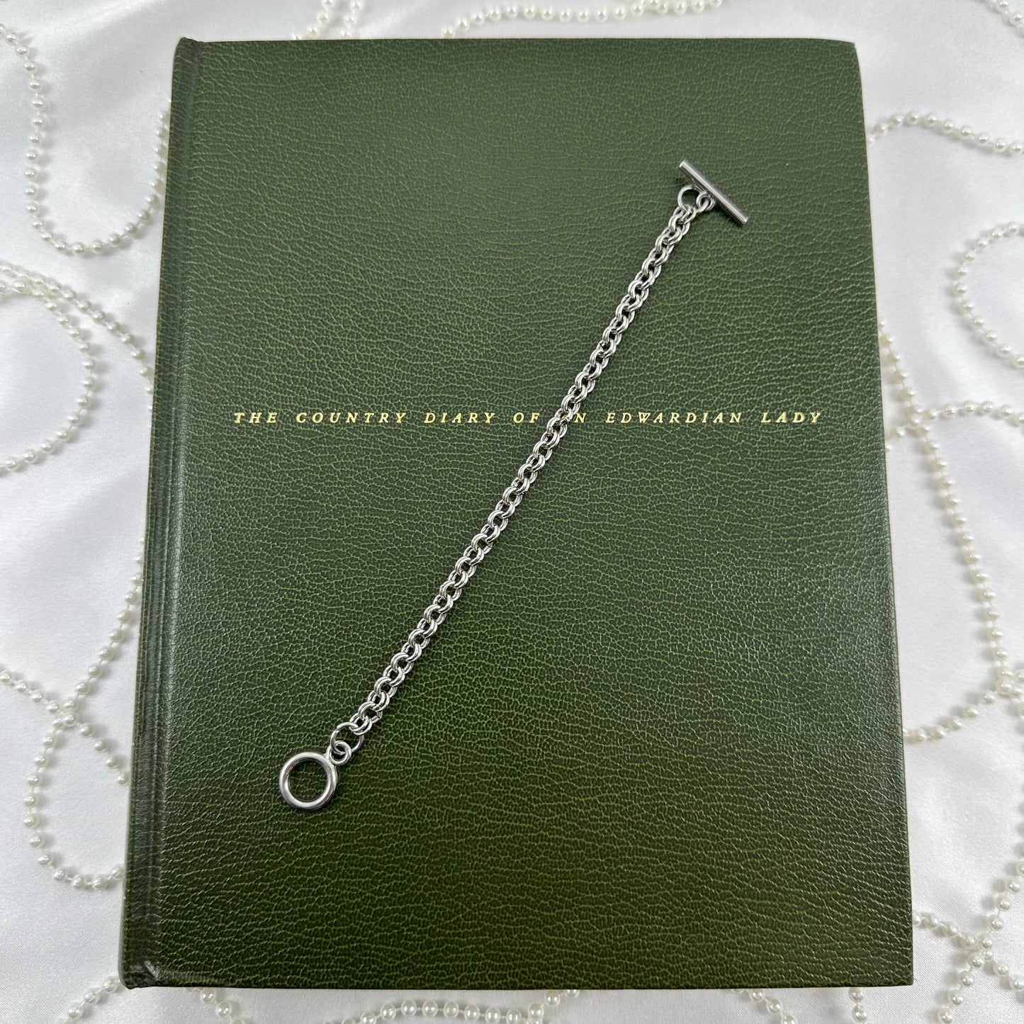 Silver-Tone Chain Bracelet with T-Bar Clasp