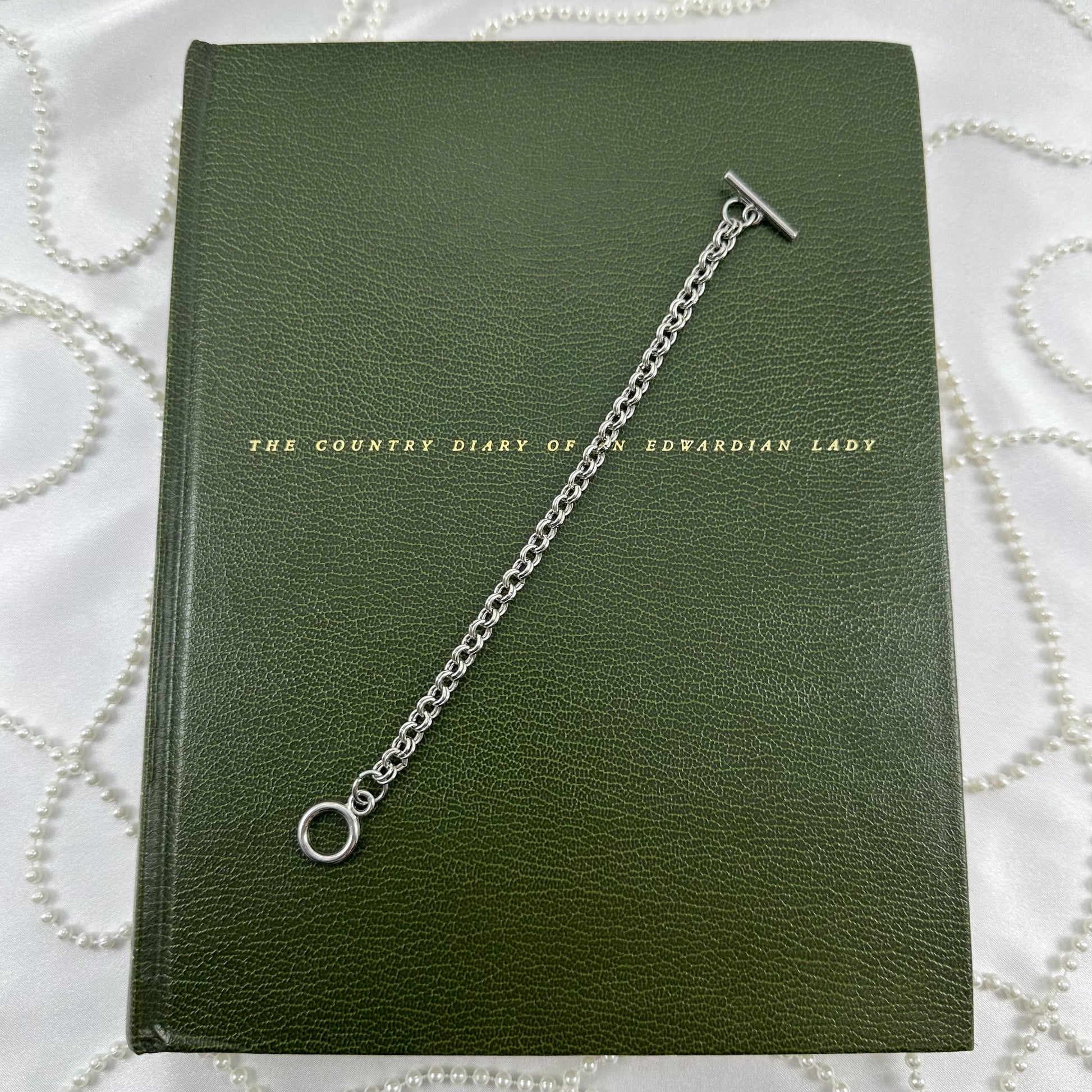 Silver-Tone Chain Bracelet with T-Bar Clasp