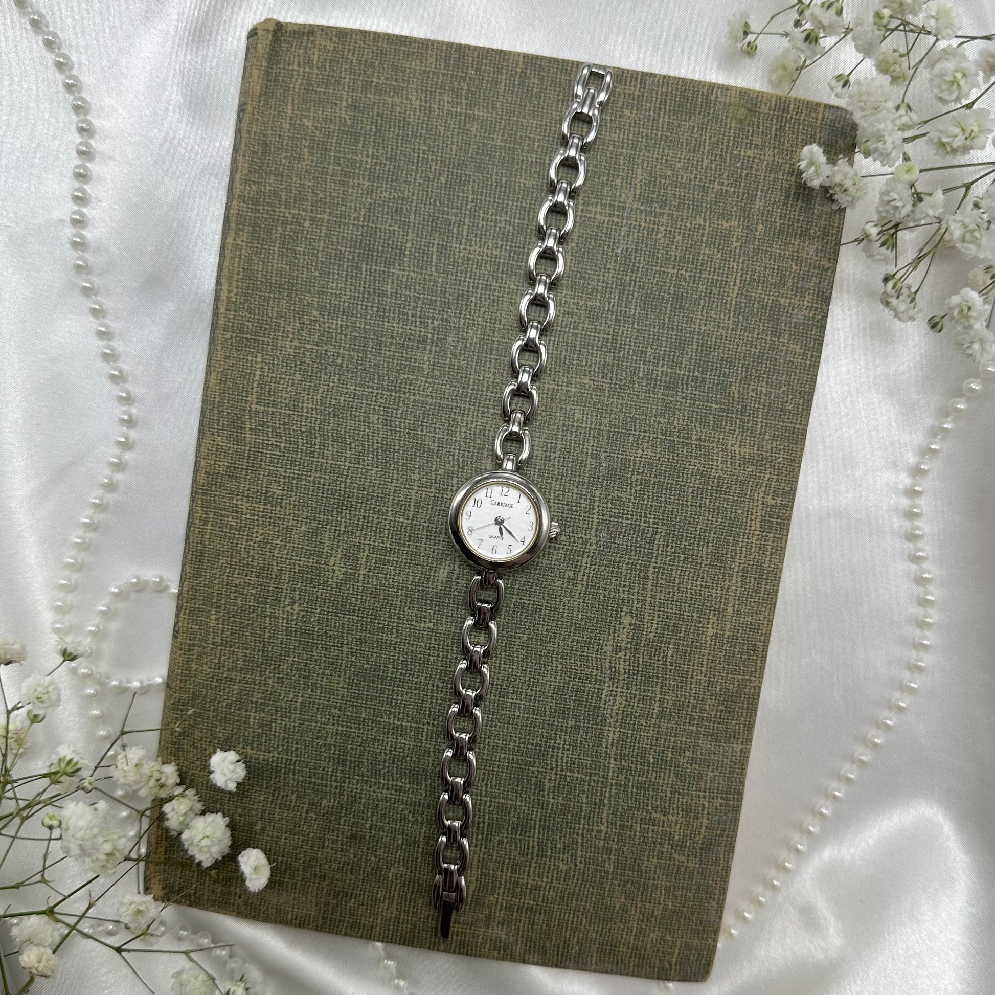 Silver Carriage Watch