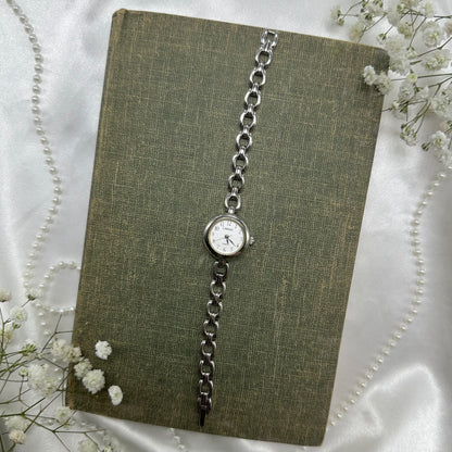 Silver Carriage Watch