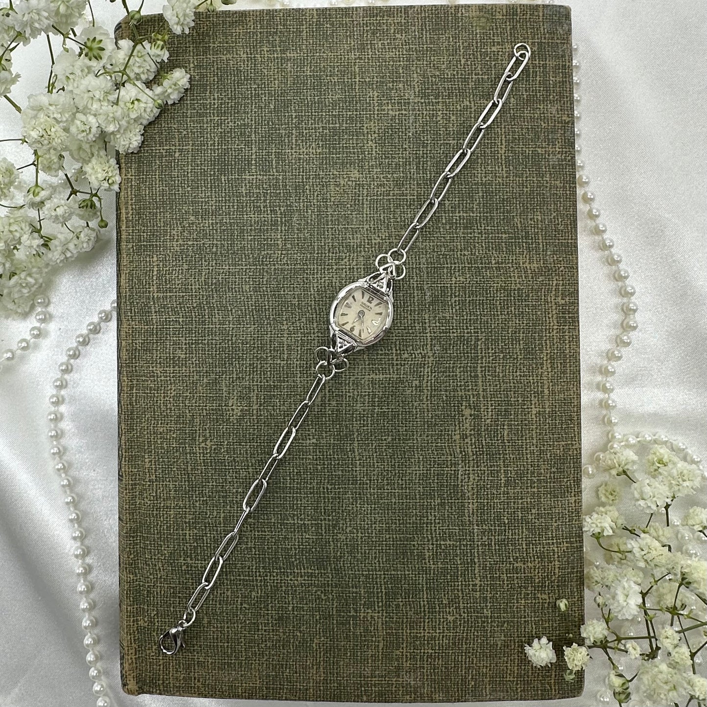 Silver Watch Paperclip Chain Bracelet