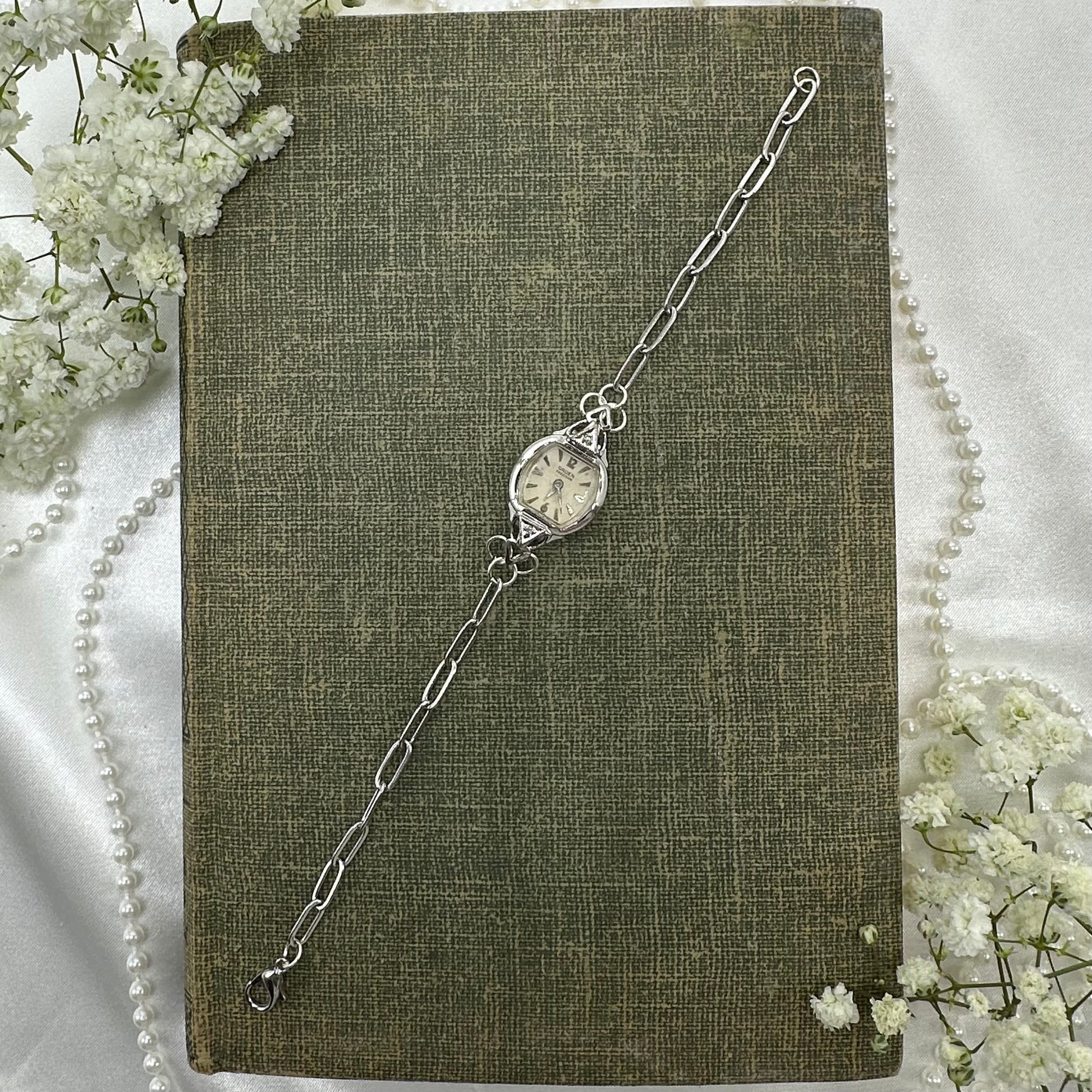 Silver Watch Paperclip Chain Bracelet