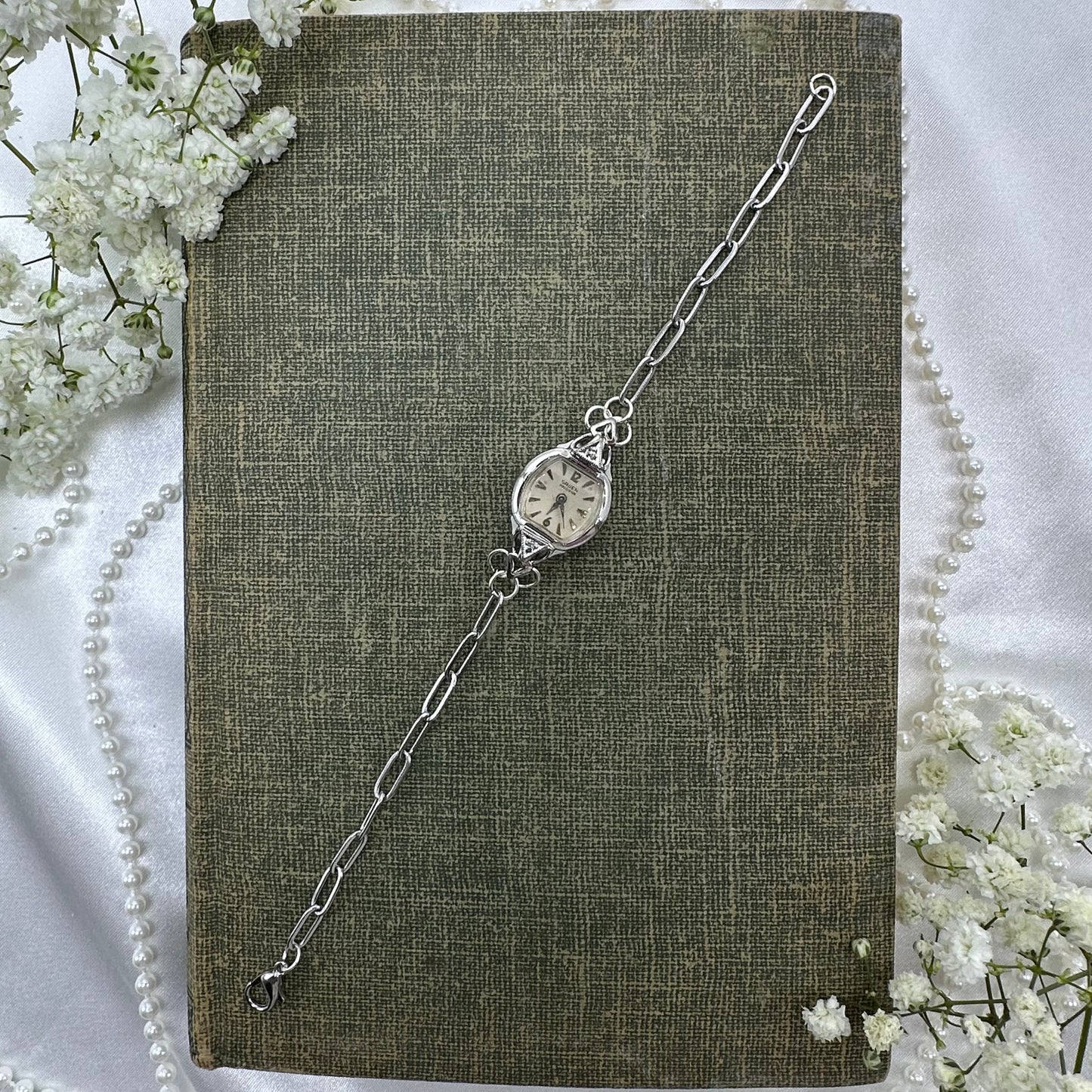 Silver Watch Paperclip Chain Bracelet