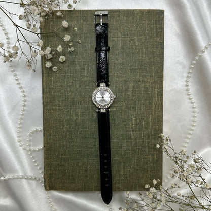 Silver and Black Minicci Watch