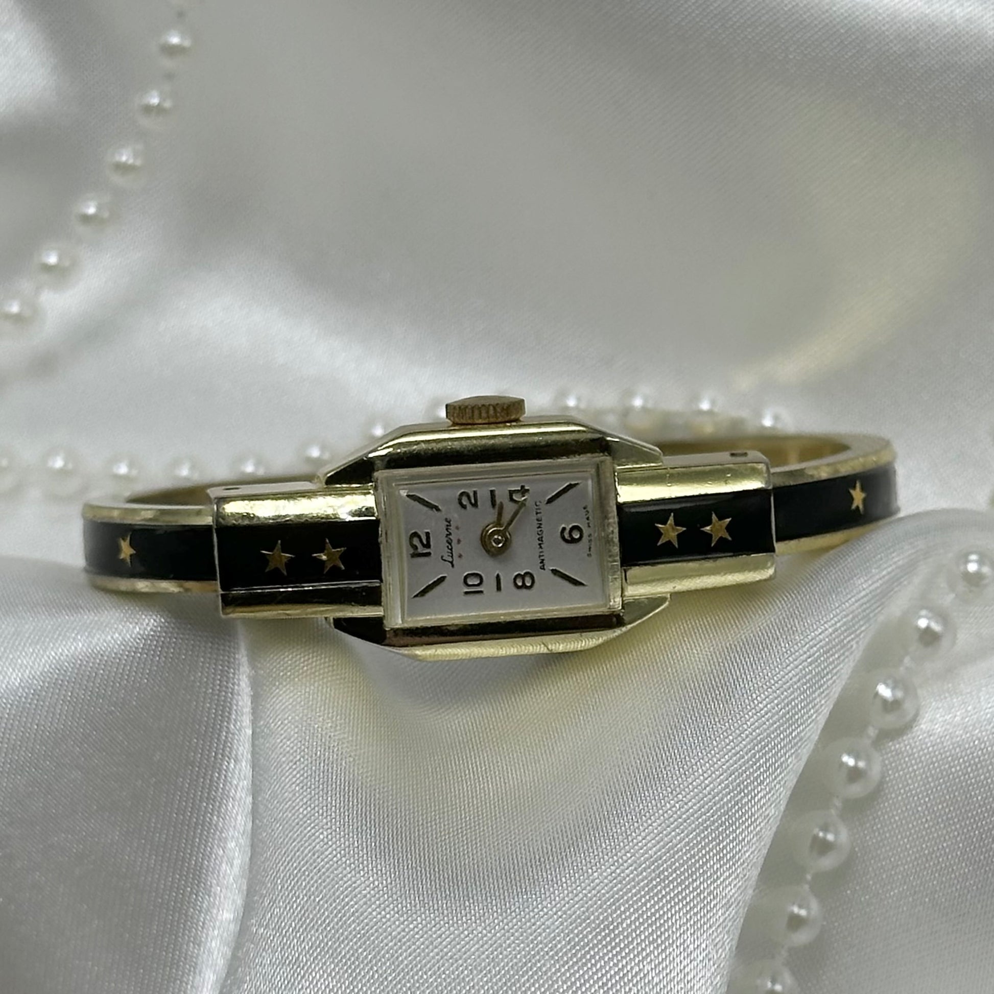 Star Wind Up Cuff Watch