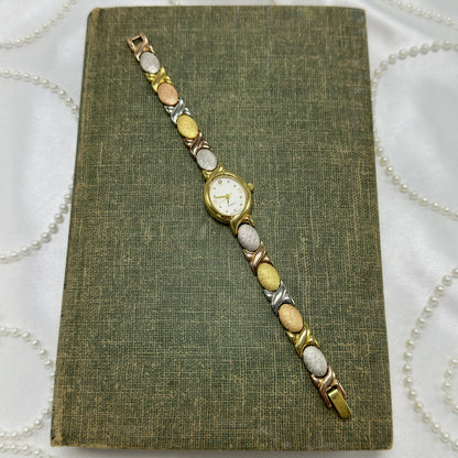 Tri-Tone Oval Dial Avon Watch
