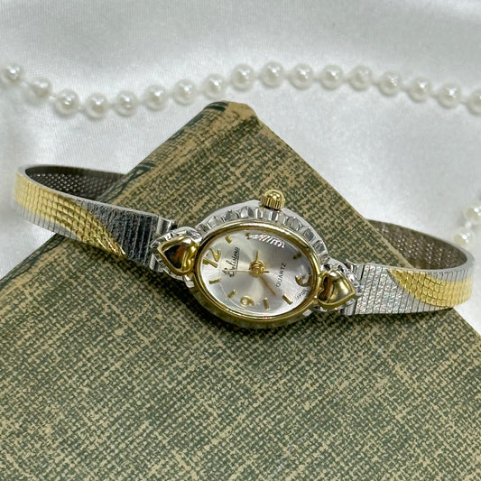Two-Tone Bubble Dial Belisimo Heart Watch