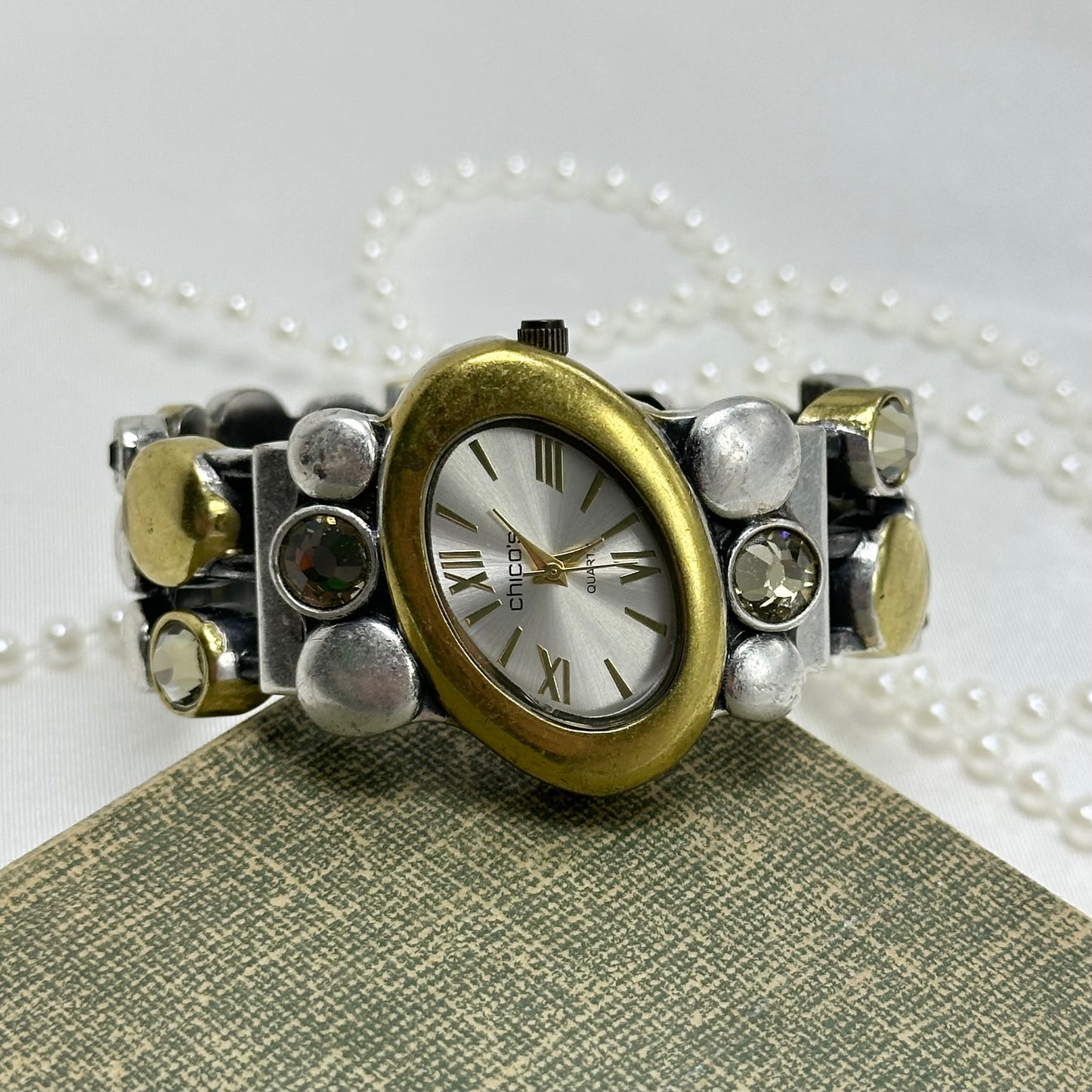 Two-Tone Chico's Cuff Watch