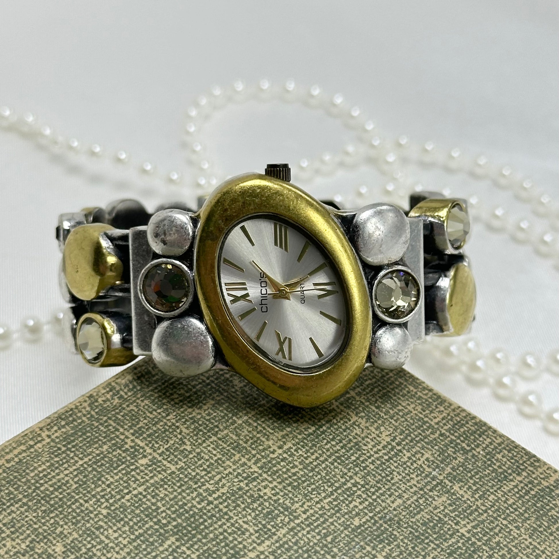 Two-Tone Chico's Cuff Watch
