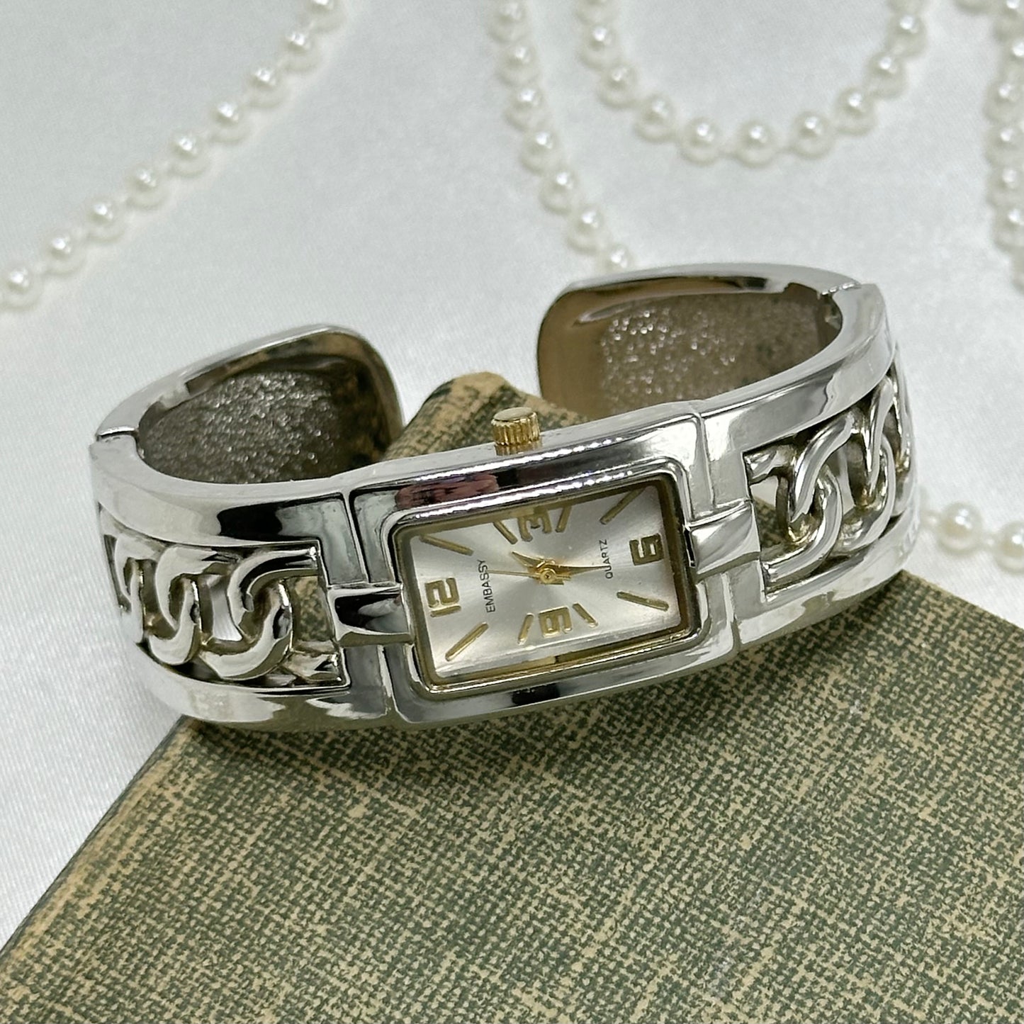 Two-Tone Embassy Cuff Watch