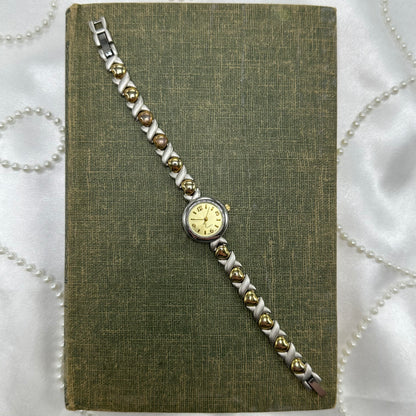 Two-Tone Heart Watch