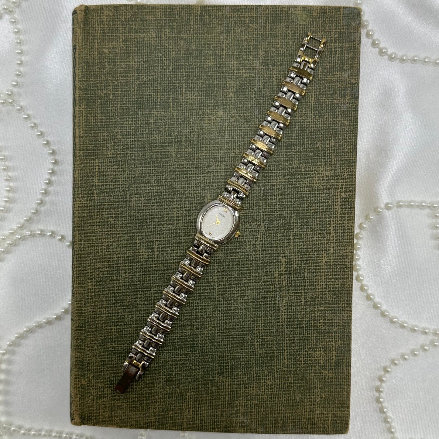 Two-Tone Oval Dial Pulsar Watch