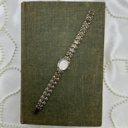 Two-Tone Oval Dial Pulsar Watch