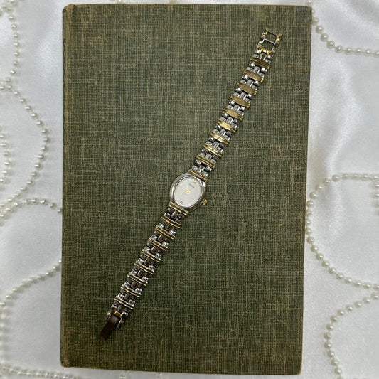 Two-Tone Oval Dial Pulsar Watch