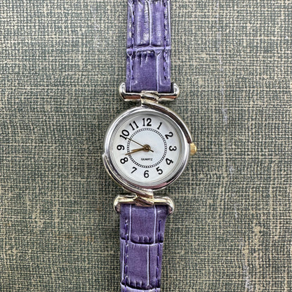 Two-Tone Watch with Purple Band