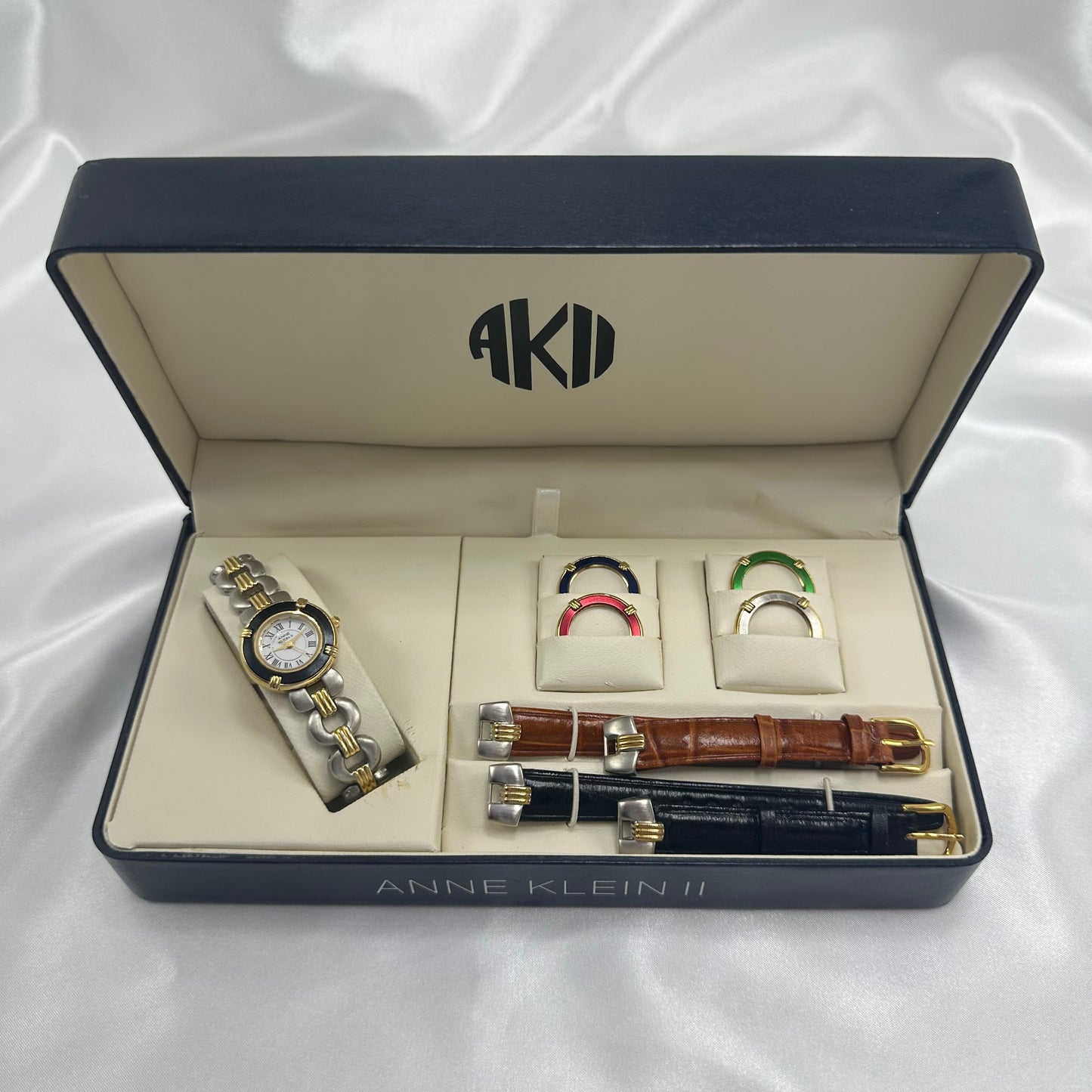 Vintage Anne Klein II Interchangeable Watch Box Set